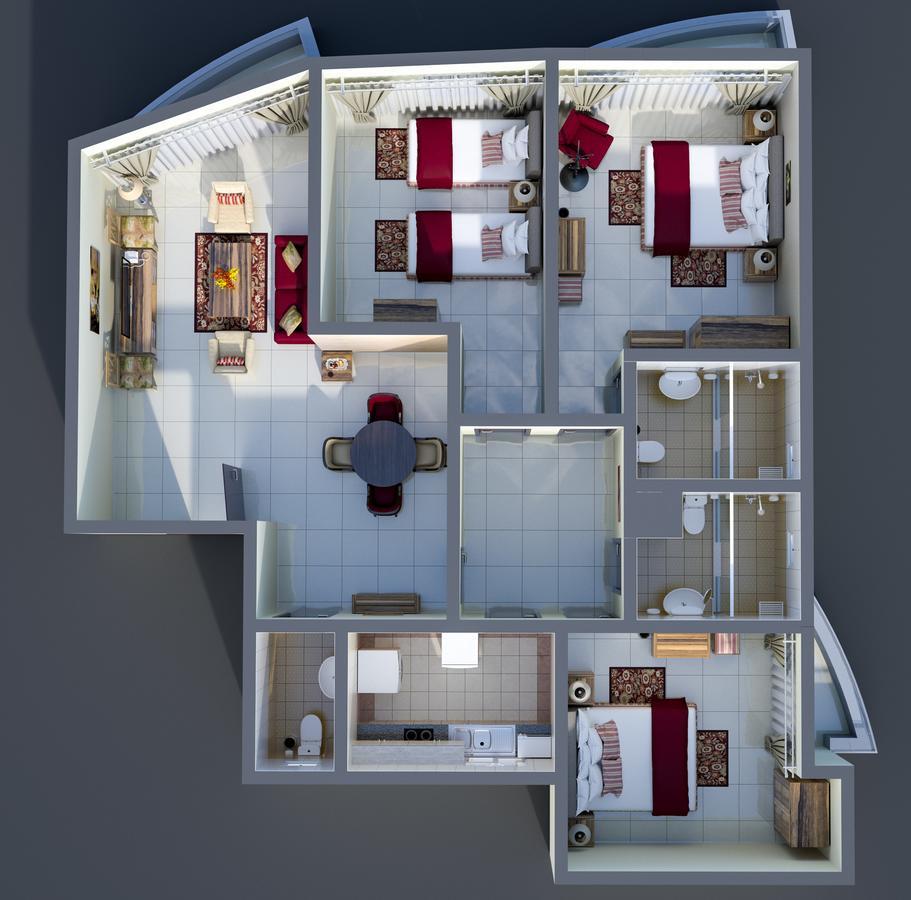 Ewan Tower Hotel Apartments Adzsmán Kültér fotó